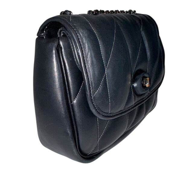 COACH Quilted Pillow Madison Shoulder & Crossbody Bag in Black Nappa Leather - Picture 5 of 16